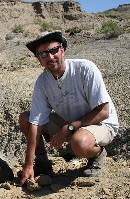 Prospecting for fossils in Montana. 2008