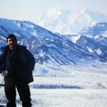 Mike Worswick and Mt McKinley in Denali Park