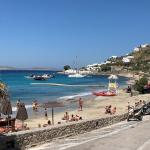 Beach on Mykonos. We didn't go here but rather Pinkies Beach.