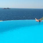 Greg (the loner) in the Paros pool. Not my photo.