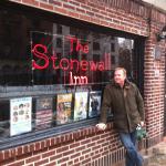 Robert in front of the Stonewall. New York
